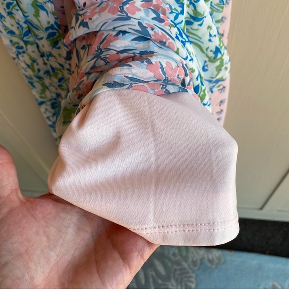 Bonnie Jean Pink and Blue Floral Kids Casual Dress - Picture 5 of 10